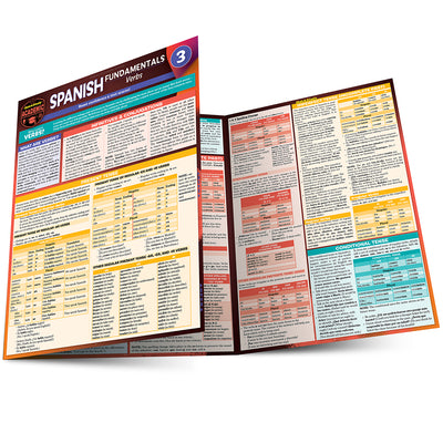 Cover Image for Spanish Fundamentals 3 - Verbs: A Quickstudy Laminated Reference Guide -- Jennifer Murtoff, Poster