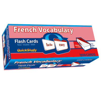 Cover Image for French Vocabulary Flash Cards (1000 Cards): A Quickstudy Reference Tool -- Liliane Arnet, Other