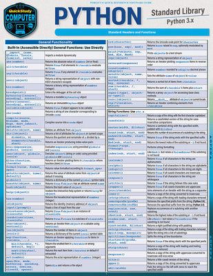 Cover Image for Python Standard Library: A Quickstudy Laminated Reference Guide -- Berajah Jayne, Other