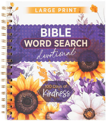 Cover Image for 100 Days of Kindness: Bible Word Search Devotional -- Broadstreet Publishing Group LLC, Spiral
