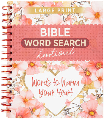 Cover Image for Words to Warm Your Heart: Bible Word Search Devotional -- Broadstreet Publishing Group LLC, Spiral