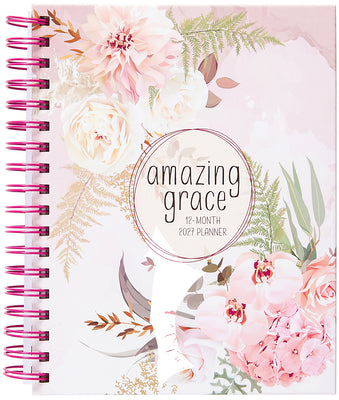 Cover Image for Amazing Grace (2027 Planner) Spiral Hardcover: 12-Month Weekly Planner -- Belle City Gifts, Spiral
