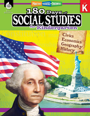 Cover Image for 180 Days(r) Social Studies for Kindergarten: Practice, Assess, Diagnose -- Kathy Flynn, Paperback