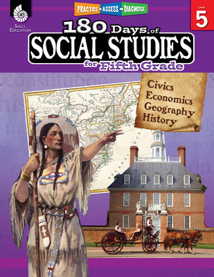 Cover Image for 180 Days(r) Social Studies for Fifth Grade: Practice, Assess, Diagnose -- Catherine Cotton, Paperback