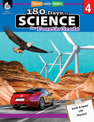 Cover Image for 180 Days(r) Science for Fourth Grade: Practice, Assess, Diagnose -- Lauren Homayoun, Paperback