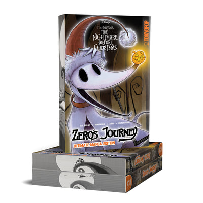 Cover Image for Disney Manga: Tim Burton's the Nightmare Before Christmas: Zero's Journey (Ultimate Manga Edition with Sprayed Edges) -- D. J. Milky, Paperback