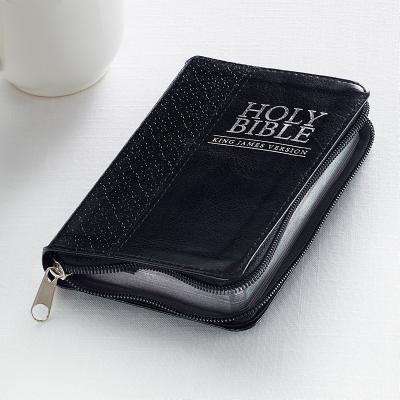 KJV Mini Pocket Edition: Zippered Black -- , Imitation Leather