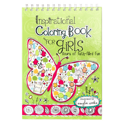 Cover Image for Inspirational Coloring Book for Girls -- Amylee Weeks, Spiral