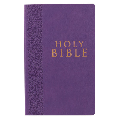 Cover Image for KJV Budget Gift & Award Lux-Leather Purple -- Christian Art Gifts, Leather / Fine Binding
