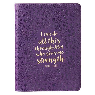 Cover Image for Journal Lux-Leather I Can Do a -- Christian Art Gifts, Leather