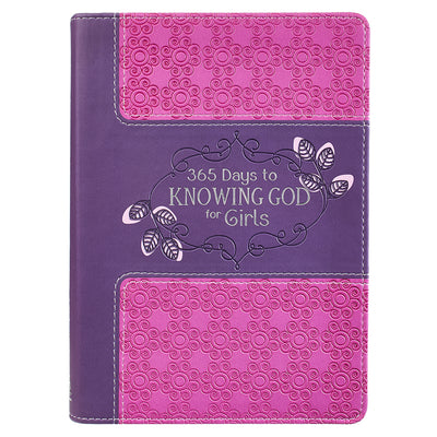 Cover Image for 365 Days to Knowing God for Girls -- Carolyn Larsen, Imitation Leather