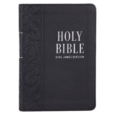 Cover Image for KJV Bible Compact Large Print (Faux Leather, Black) -- Christian Art Gifts, Leather