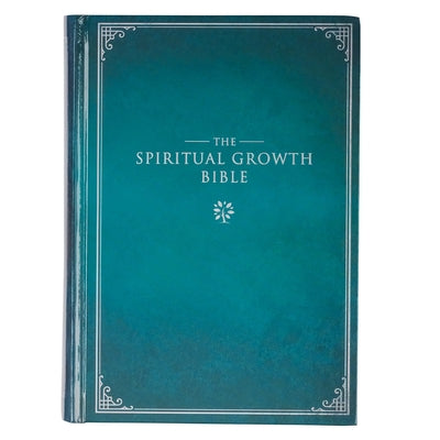 Cover Image for Nlt, the Spiritual Growth Bible (Hardcover, Teal) -- Christian Art Gifts, Hardcover