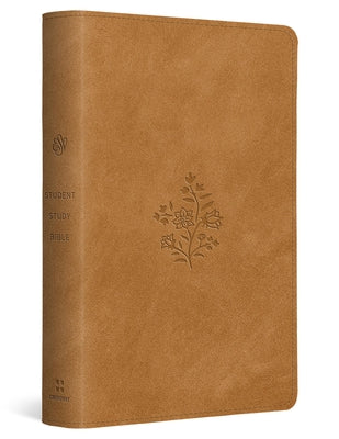 Cover Image for ESV Student Study Bible (Trutone, Nubuck Caramel, Wildflower Design) -- T. Desmond Alexander, Leather / Fine Binding