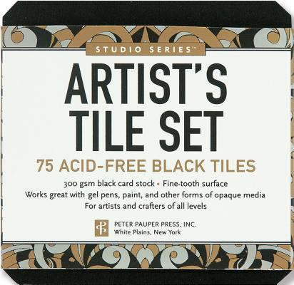 Cover Image for Studio Series Artist's Tile Set: Black: 75 Acid-Free Black Tiles -- Inc Peter Pauper Press, Other