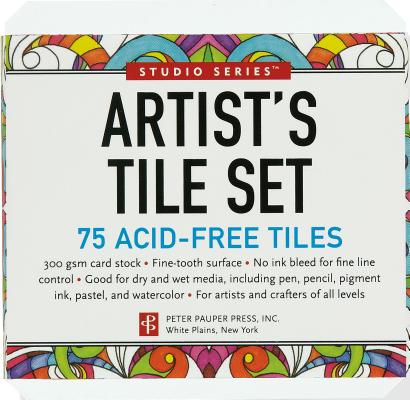 Cover Image for Studio Series Artist's Tiles: White (75 Pack) -- Peter Pauper Press Inc, Other