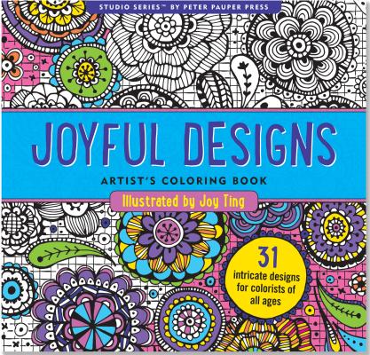 Cover Image for Joyful Designs Adult Coloring Book -- Peter Pauper Press Inc, Novelty