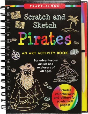 Cover Image for Scratch & Sketch Pirates (Trace Along) -- Peter Pauper Press Inc, Hardcover