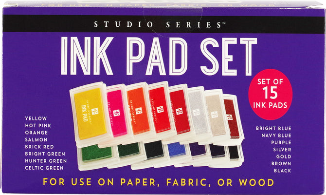 Cover Image for Studio Series Ink Pad Set (15 Colors) -- Peter Pauper Press Inc, Other