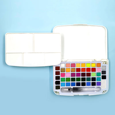 Cover Image for Artist's Watercolor Field Kit (48 High Pigment Colors, Water Brush, Sponge, and Palette) -- Peter Pauper Press Inc, Other