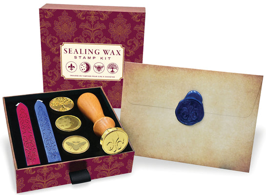 Cover Image for Sealing Wax Stamp Kit (Included 4 Seals, Wood Handle, and 2 Wax Sticks) -- Peter Pauper Press Inc, Other