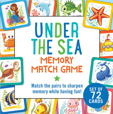 Cover Image for Under the Sea Memory Match Game (Set of 72 Cards) -- Peter Pauper Press, Board Games