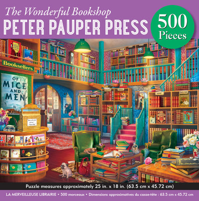 Cover Image for The Wonderful Bookshop 500-Piece Jigsaw Puzzle -- Peter Pauper Press, Other