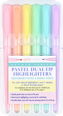 Cover Image for Studio Series Pastel Dual-Tip Highlighters - 6 Colors -- Peter Pauper Press Inc, Other