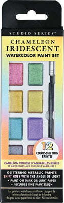 Cover Image for Studio Series Chameleon Iridescent Watercolor Paint Set - 12 Colors -- Peter Pauper Press Inc, Other