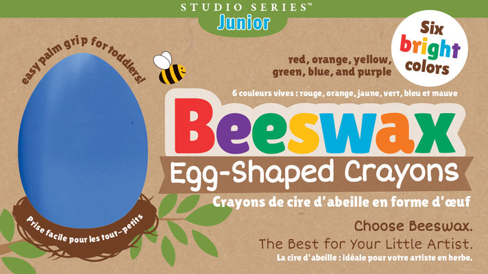 Cover Image for Studio Series Junior Beeswax Egg-Shaped Crayons (6 Colors) -- Peter Pauper Press Inc, Other