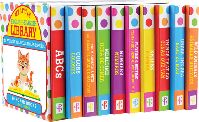 Cover Image for My Little Library of Bilingual Board Books - (Set of 10 English-Spanish Board Books) -- Peter Pauper Press Inc, Board Books