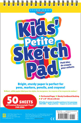 Cover Image for Studio Series Jr. Kids' Portable Sketch Pad 6 X 9 Inches (50 Perforated Sheets) -- , Spiral