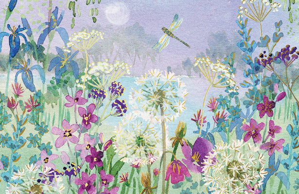 Cover Image for Dragonflies & Dandelions Note Cards (14 Cards, 15 Self-Sealing Envelopes) -- Peter Pauper Press Inc, Novelty