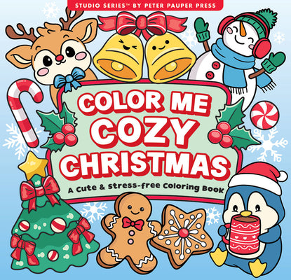 Cover Image for Color Me Cozy Christmas Artist's Coloring Book (31 Single-Sided Designs on Thick Paper) -- Peter Pauper Press Inc, Paperback