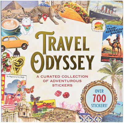 Cover Image for Travel Odyssey Sticker Book (Over 700 Stickers!): A Curated Collection of Adventurous Stickers -- Peter Pauper Press Inc, Paperback