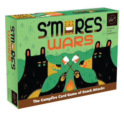 Cover Image for S'Mores Wars: The Campfire Card Game of Snack Attacks (Competitive Card-Drafting Marshmallow Game for the Whole Family, Fast and Fun Food-Themed Card -- Forrest-Pruzan Creative, Board Games