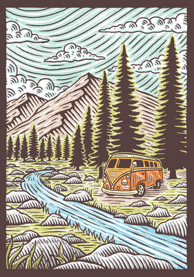 Cover Image for Great Outdoors Flexi Journal: (Blank Lined Notebook of Natural Landscapes, Illustrated Journal That Celebrates Nature) -- Travis Pietsch, Other