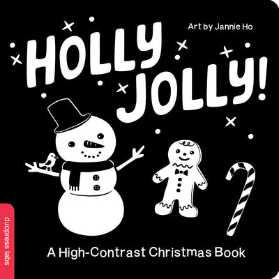 Cover Image for Holly Jolly! a High-Contrast Christmas Book -- Duopress Labs, Board Book