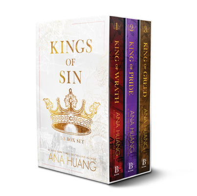 Cover Image for Kings of Sin Series Boxed Set, Books 1-3: King of Wrath, King of Pride, and King of Greed -- Ana Huang, Paperback