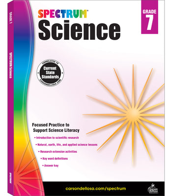 Cover Image for Spectrum Science, Grade 7: Volume 59 -- Spectrum, TP