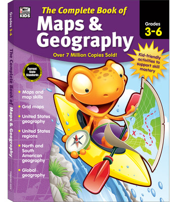 Cover Image for The Complete Book of Maps & Geography, Grades 3 - 6 -- Thinking Kids, Paperback
