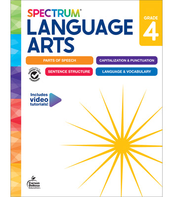 Cover Image for Spectrum Language Arts Workbook, Grade 4 -- Spectrum, Paperback