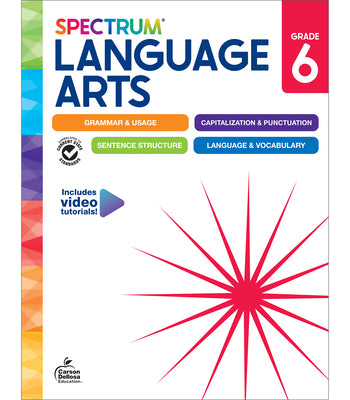 Cover Image for Spectrum Language Arts Workbook, Grade 6 -- Spectrum, Paperback