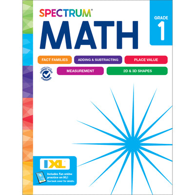 Cover Image for Spectrum Math Workbook, Grade 1 -- Spectrum, Paperback