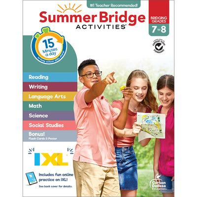 Cover Image for Summer Bridge Activities, Grades 7 - 8 -- Summer Bridge Activities, Novelty