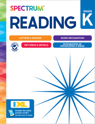 Cover Image for Spectrum Reading Workbook, Grade K -- Spectrum, Paperback
