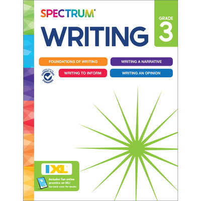 Cover Image for Spectrum Writing Workbook, Grade 3 -- Spectrum, Paperback