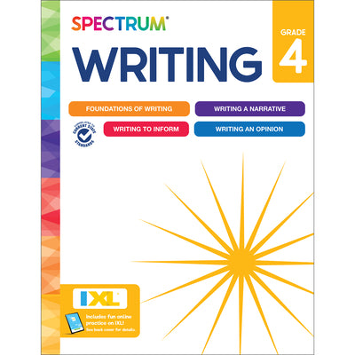 Cover Image for Spectrum Writing Workbook, Grade 4 -- Spectrum, Paperback