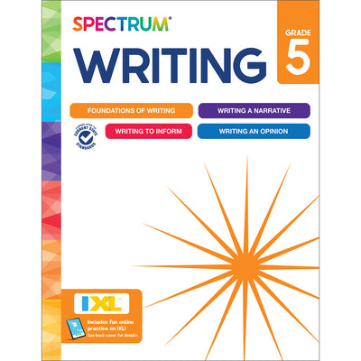 Cover Image for Spectrum Writing Workbook, Grade 5 -- Spectrum, Paperback