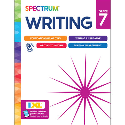 Cover Image for Spectrum Writing Workbook, Grade 7 -- Spectrum, Paperback